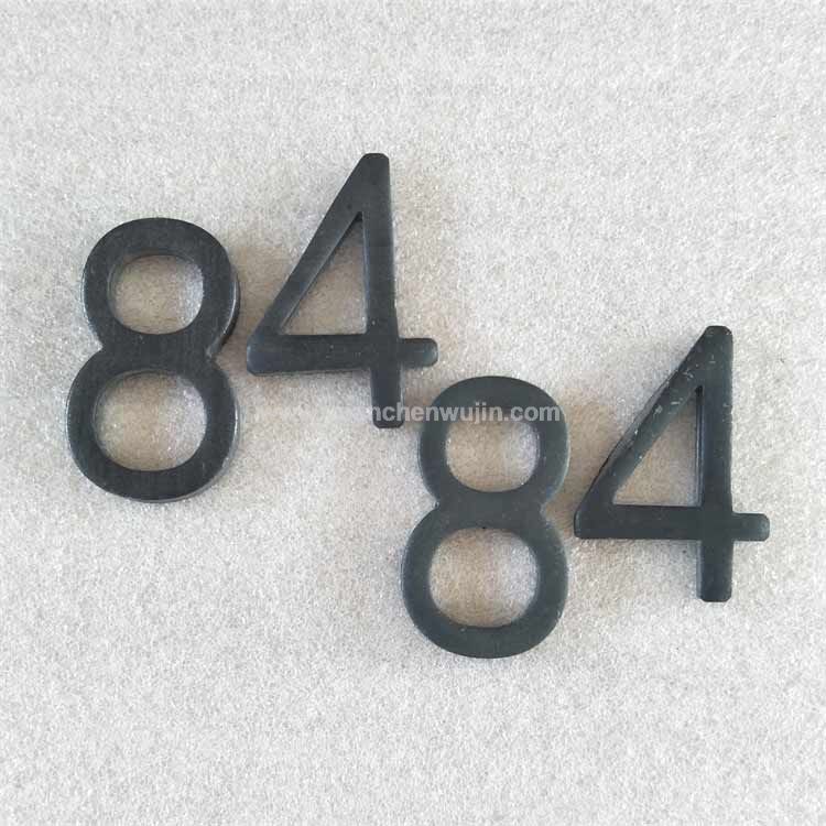 Stamped Carbon Steel Small Metal Letters and Numbers