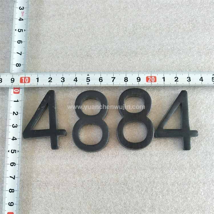 Stamped Carbon Steel Small Metal Letters and Numbers