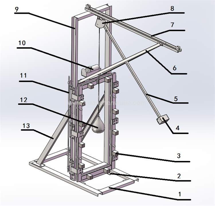 Test Frame for Safety Glazing Materials in Buildings